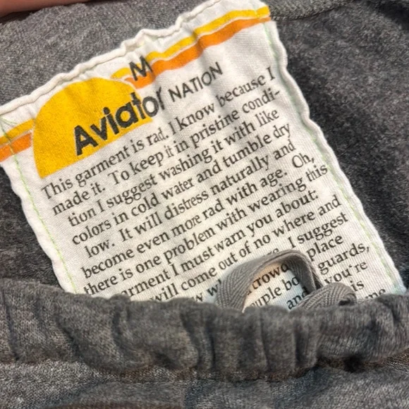 Aviator National Gray Sweatpants - Picture 3 of 4